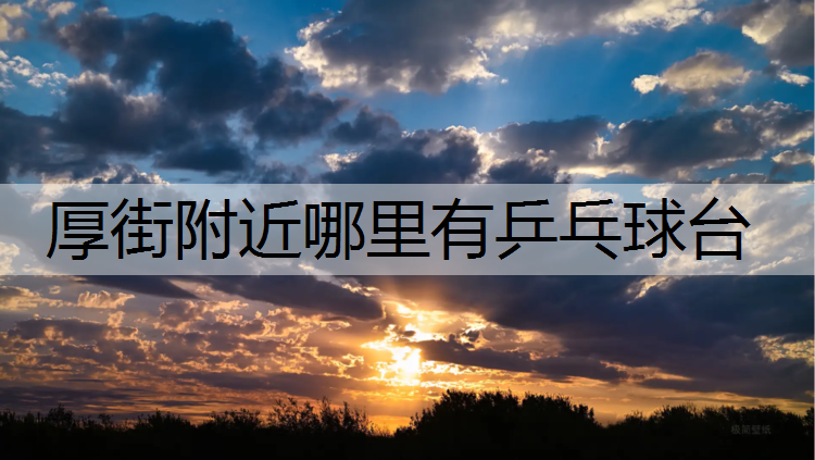 厚街附近哪里有乒乓球台