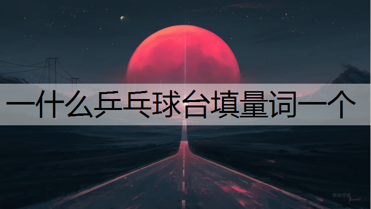 一什么乒乓球台填量词一个